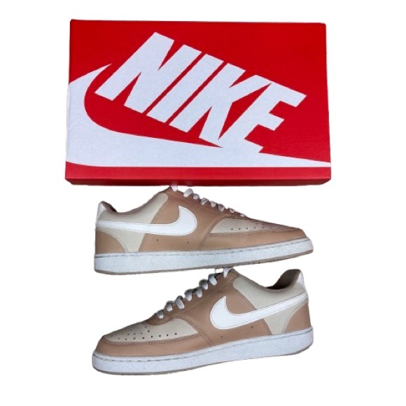 Nike Other - Nike Court Vision Low Sanddrift Sail Hemp Sneakers Men’s 10 With Box